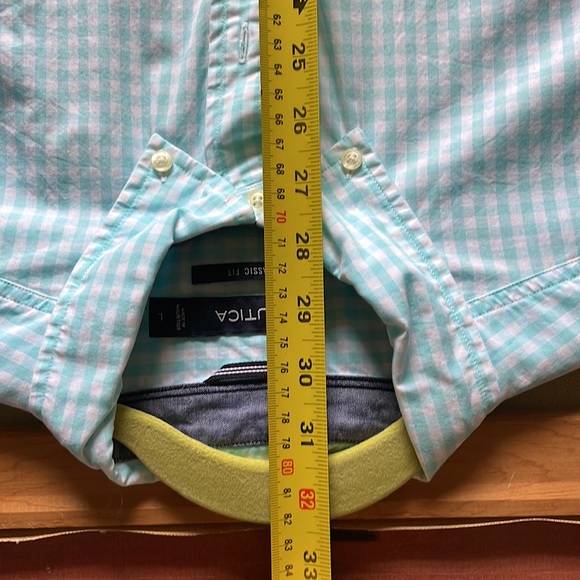Nautica Classic Fit Short-Sleeve Button Down Shirt, Plaid - Size L - Picture 6 of 7